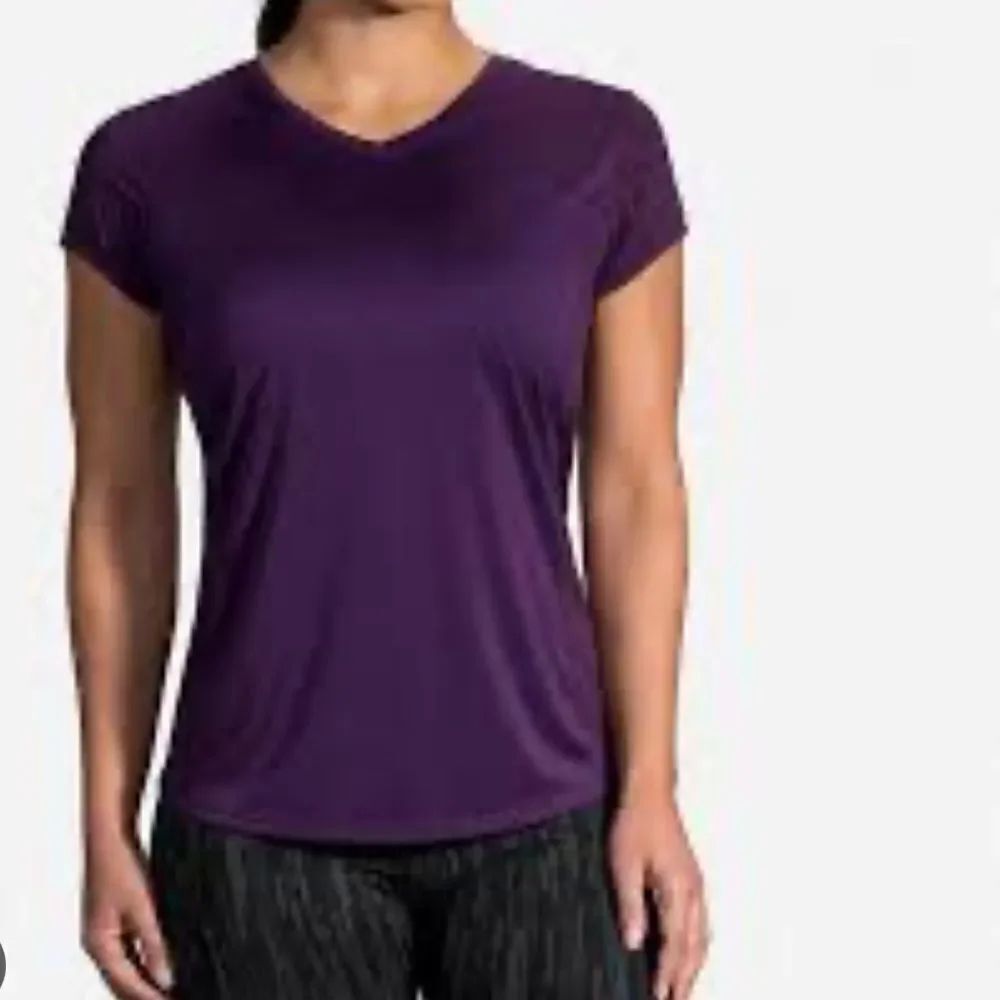 Brooks Purple Stealth Short Sleeve Top Athletic Women’s XL